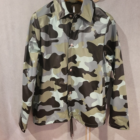 RAINS AOP Coach Jacket Sea Camo - UNISEX - Picture 3 of 8